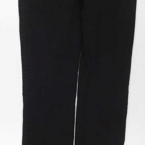 NEXT Womens Black Cotton Jegging Jeans Size 8 L30 in Regular Zip