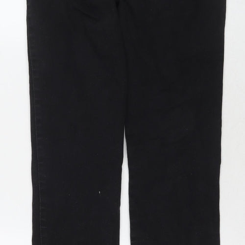 NEXT Womens Black Cotton Jegging Jeans Size 8 L30 in Regular Zip