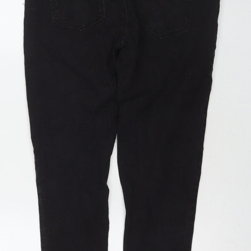 Denim & Co. Womens Black Cotton Jegging Jeans Size 12 L24 in Regular Zip