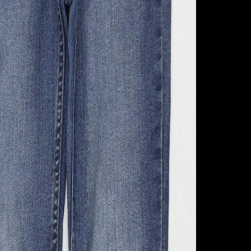 Divided by H&M Womens Blue Cotton Skinny Jeans Size 6 L28 in Regular Zip