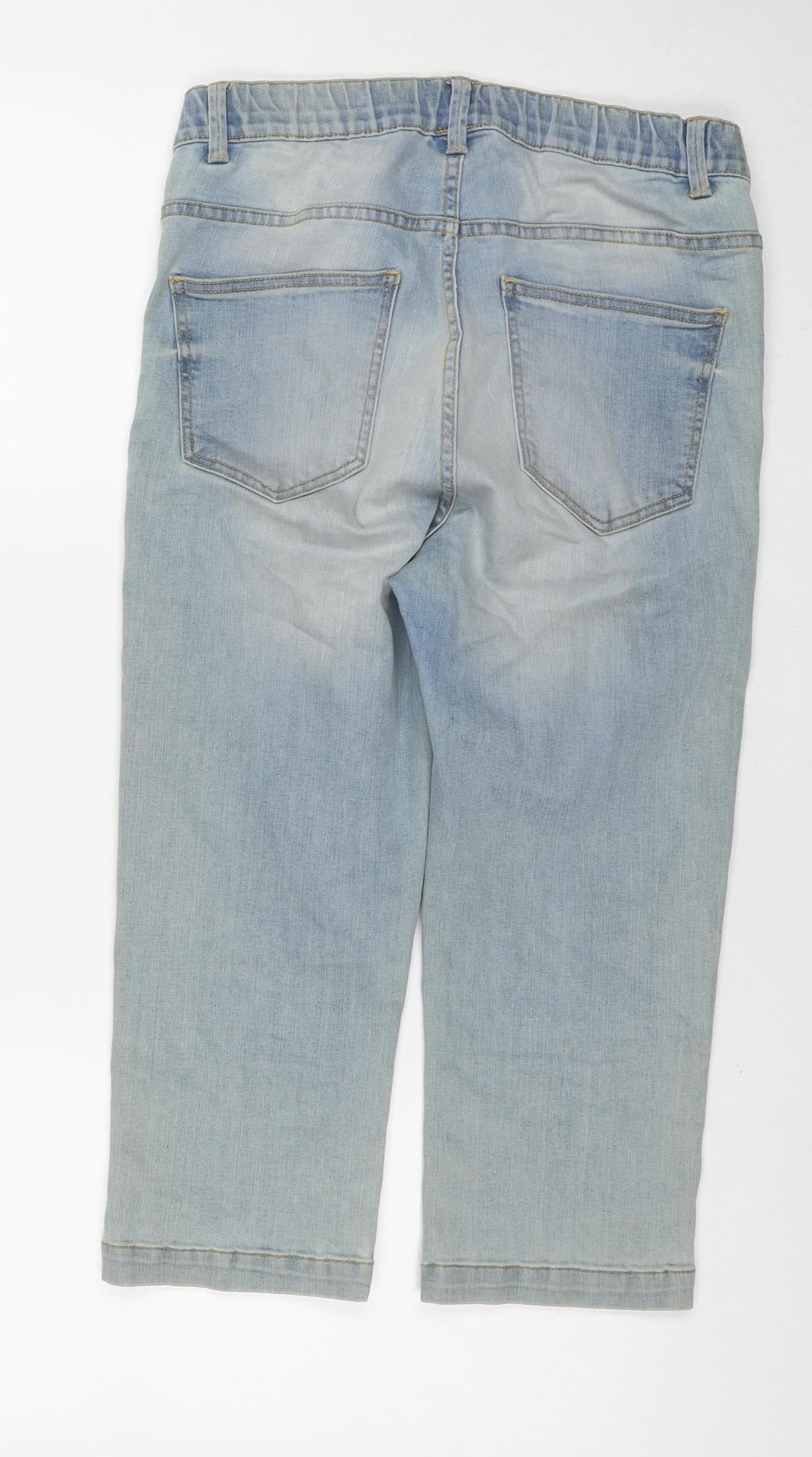 Lindex Womens Blue Cotton Capri Jeans Size 14 L20 in Regular