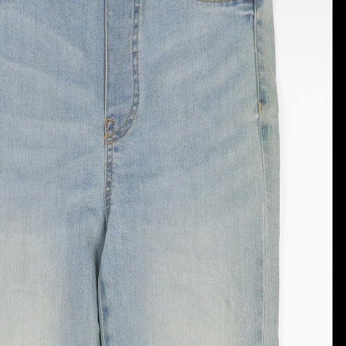 Lindex Womens Blue Cotton Capri Jeans Size 14 L20 in Regular