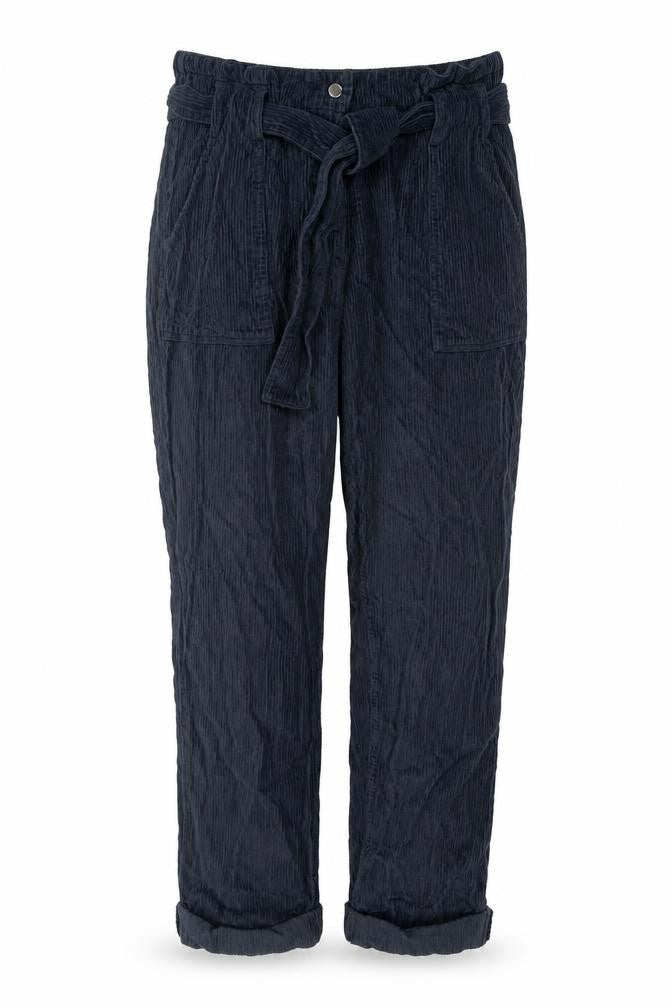 Topshop Womens Blue Cotton Trousers Size 12 L26 in Regular Zip