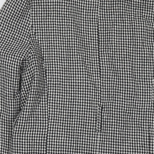 Boohoo Womens Multicoloured Herringbone Jacket Blazer Size 10