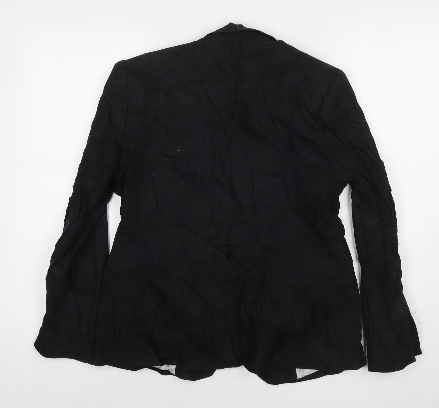 Marks and Spencer Womens Black Jacket Blazer Size 14 Button