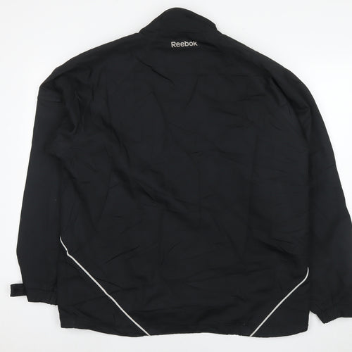 Reebok Mens Black Jacket Size L Zip