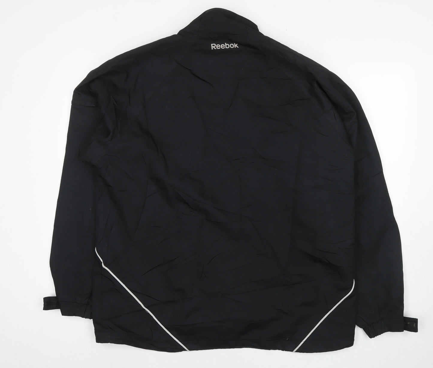 Reebok Mens Black Jacket Size L Zip