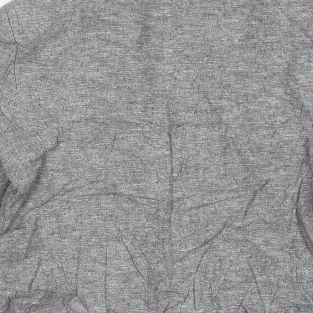 Marks and Spencer Womens Grey Jacket Blazer Size 12 Buckle