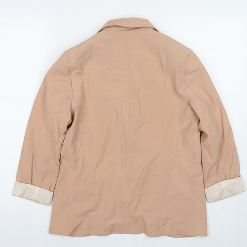 Topshop Womens Beige Jacket Blazer Size 8