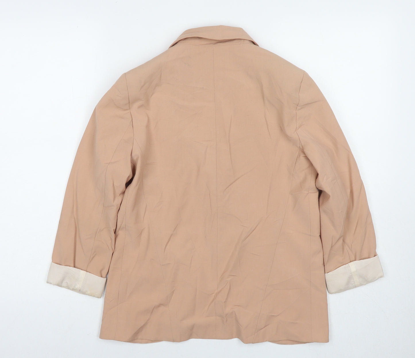 Topshop Womens Beige Jacket Blazer Size 8