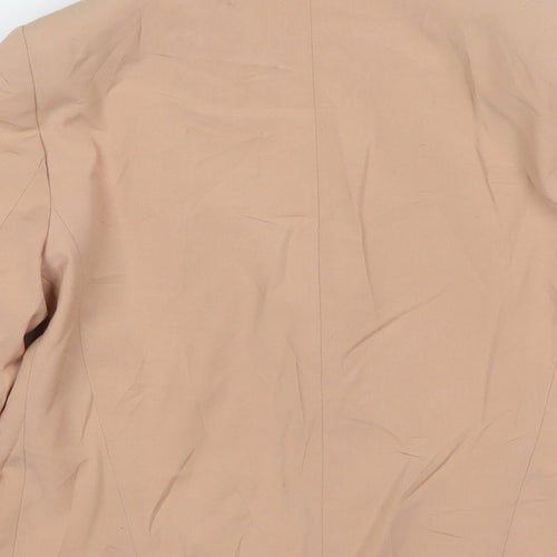 Topshop Womens Beige Jacket Blazer Size 8