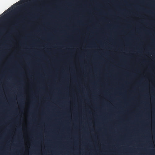 Per Una Womens Blue Parka Coat Size 16 Zip