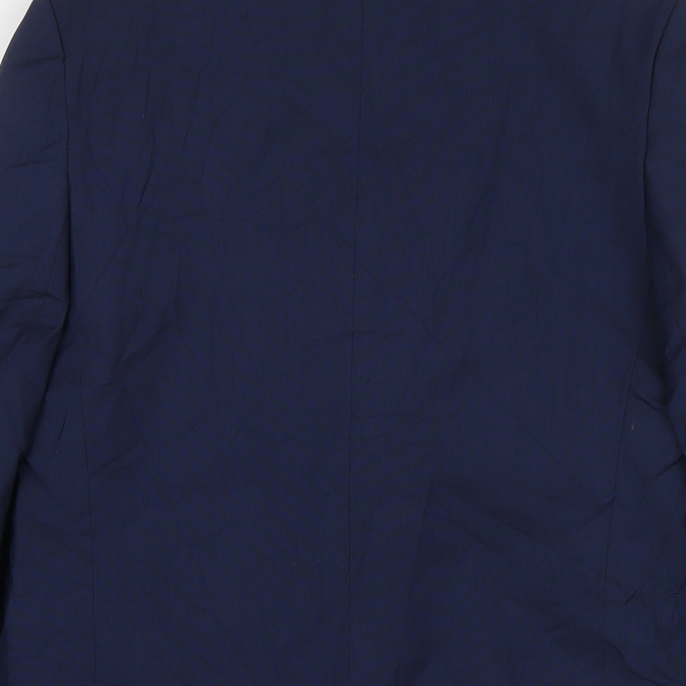 Marks and Spencer Boys Blue Jacket Blazer Size 14-15 Years Button