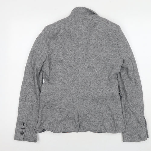 NEXT Womens Grey Jacket Blazer Size 12 Button