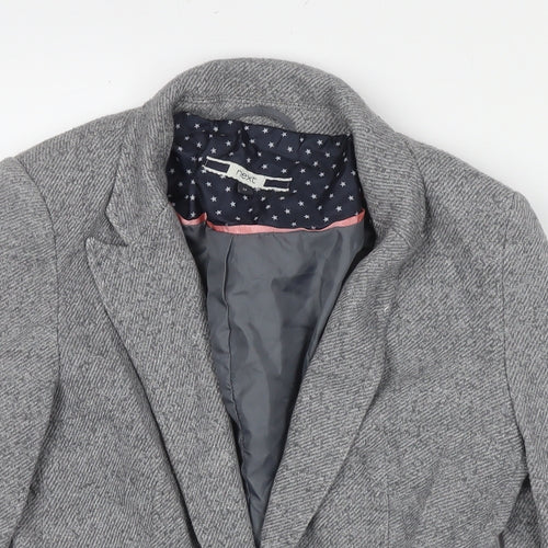 NEXT Womens Grey Jacket Blazer Size 12 Button