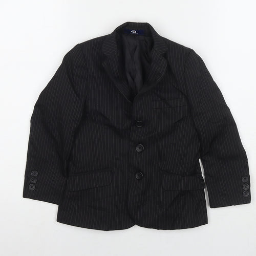 Duck & Dodge Boys Black Jacket Blazer Size 4 Years Button