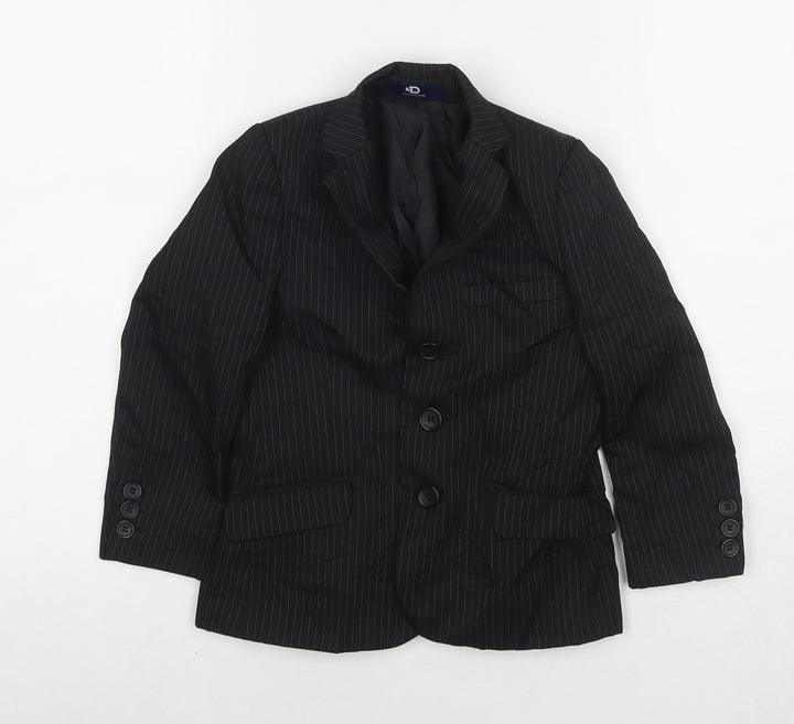 Duck & Dodge Boys Black Jacket Blazer Size 4 Years Button