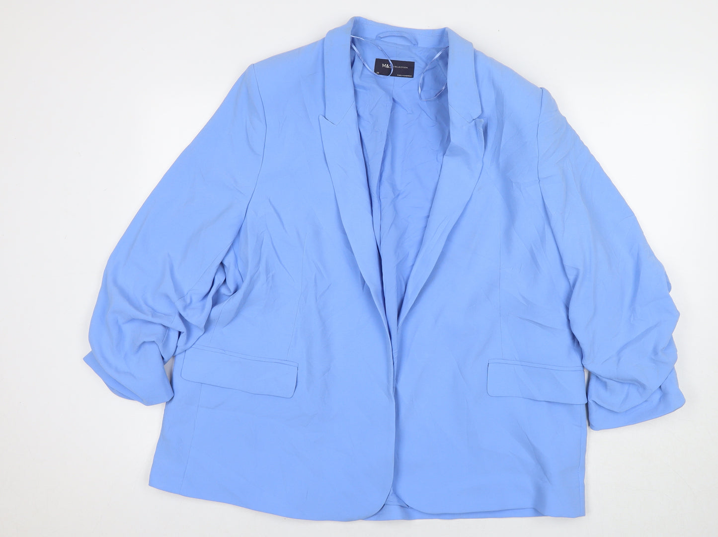 Marks and Spencer Womens Blue Jacket Blazer Size 20