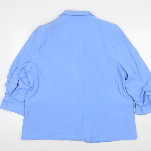 Marks and Spencer Womens Blue Jacket Blazer Size 20