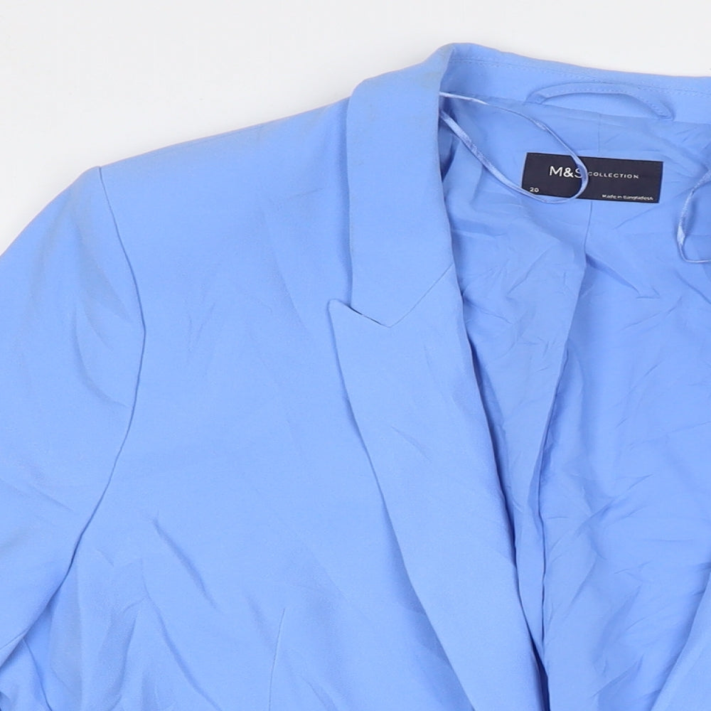 Marks and Spencer Womens Blue Jacket Blazer Size 20