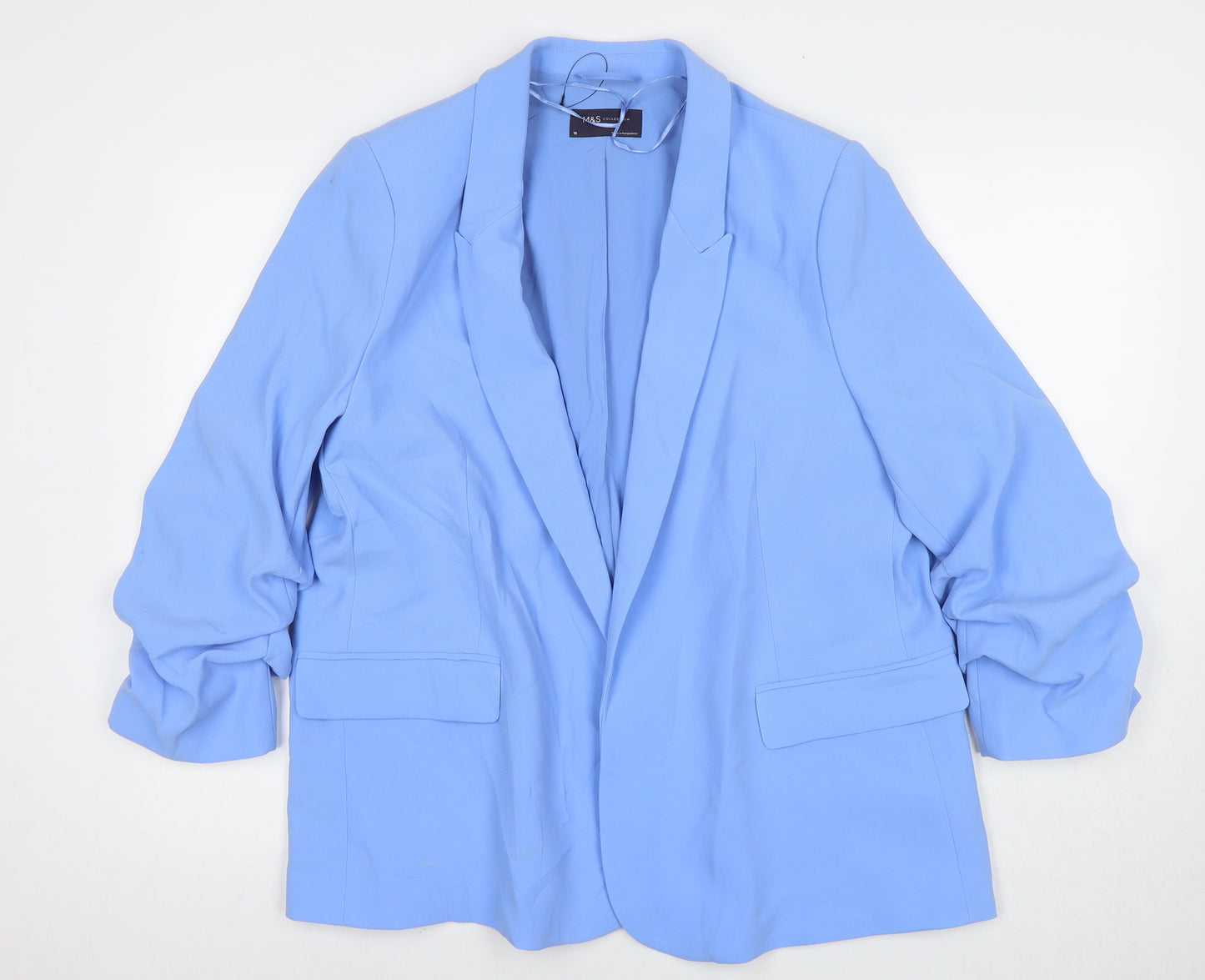 Marks and Spencer Womens Blue Jacket Blazer Size 18