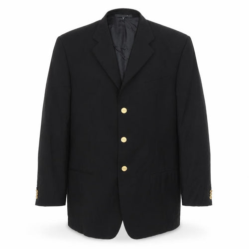 Giorgio Armani Mens Black Jacket Blazer Size 40 Button