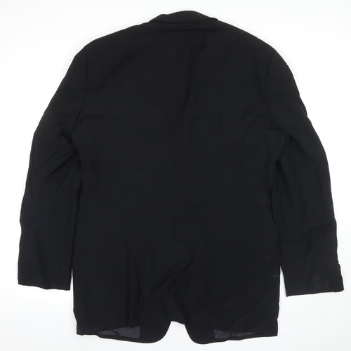 Giorgio Armani Mens Black Jacket Blazer Size 40 Button