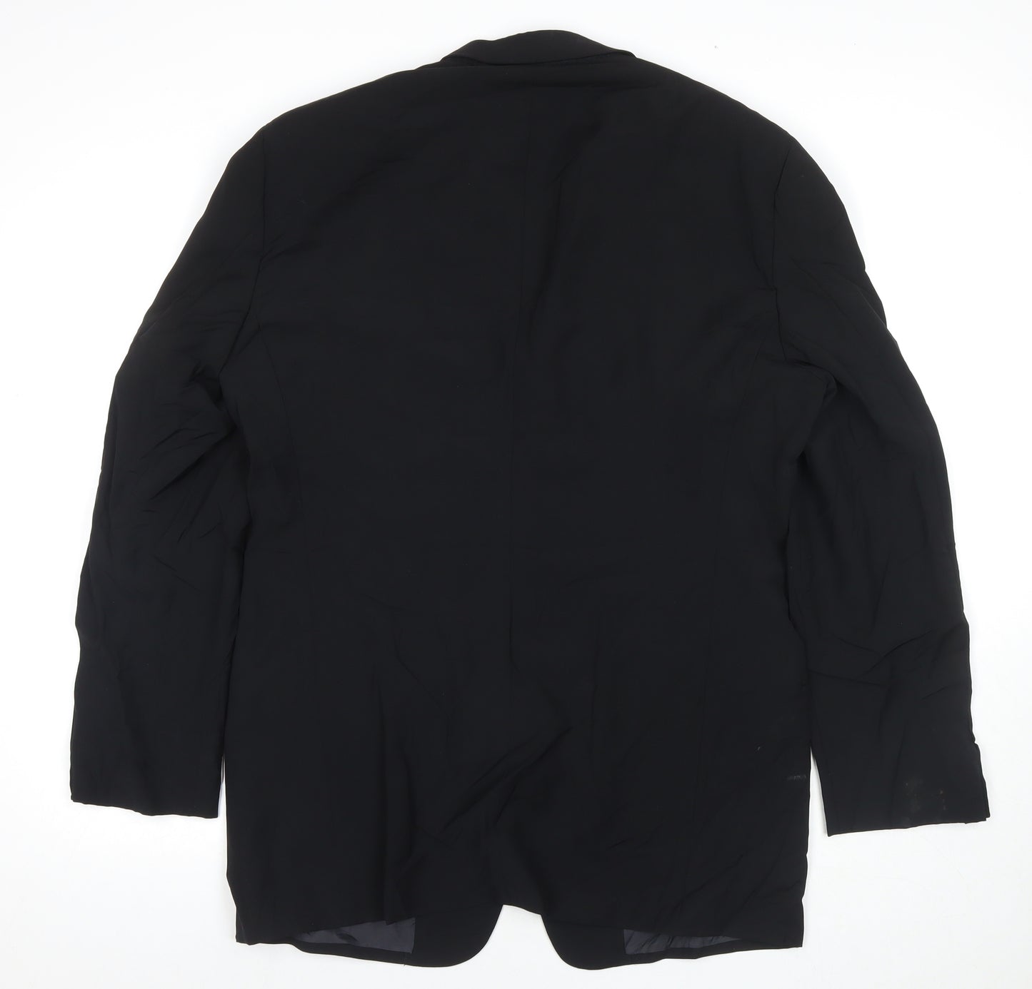 Giorgio Armani Mens Black Jacket Blazer Size 40 Button