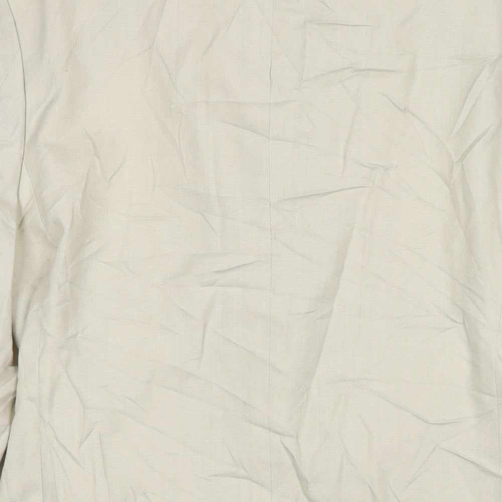 Wellington Mens Beige Jacket Blazer Size 38 Button