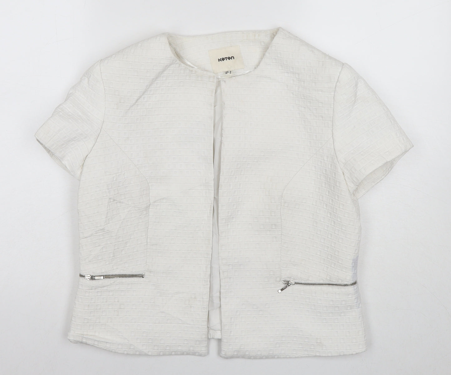 Coton Womens White Kimono Jacket Size 10