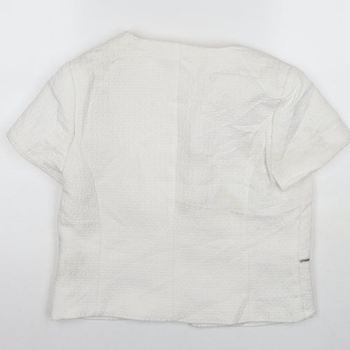 Coton Womens White Kimono Jacket Size 10