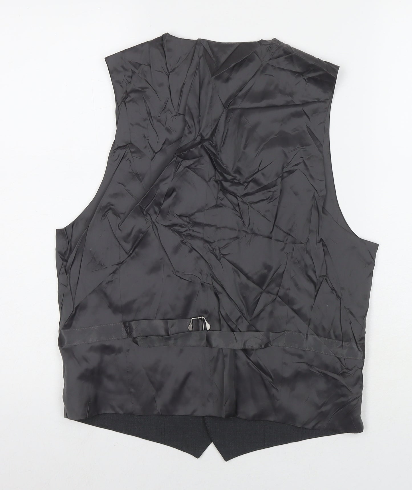 Marks and Spencer Mens Grey Wool Jacket Suit Waistcoat Size S Regular