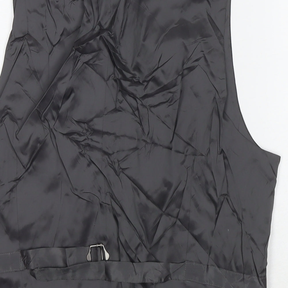 Marks and Spencer Mens Grey Wool Jacket Suit Waistcoat Size S Regular
