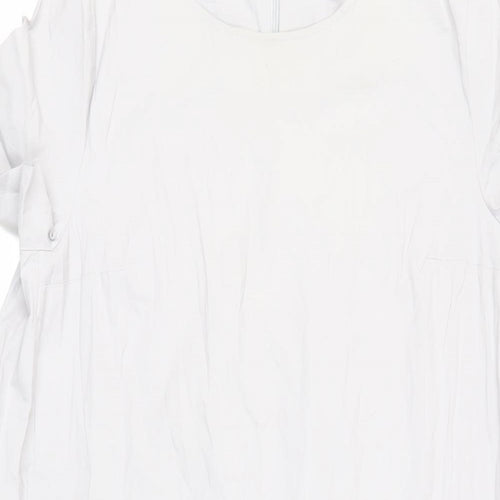 COS Womens Grey Cotton A-Line Size 6 Round Neck Zip - Pockets
