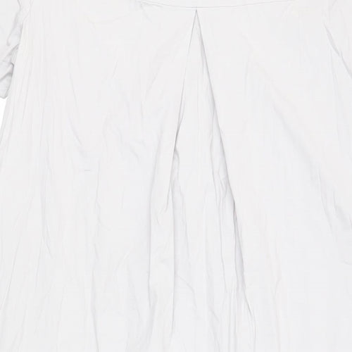 COS Womens Grey Cotton A-Line Size 6 Round Neck Zip - Pockets