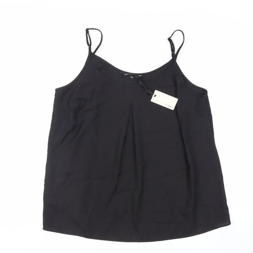 Capsule Womens Black Polyester Camisole Tank Size 18 Scoop Neck