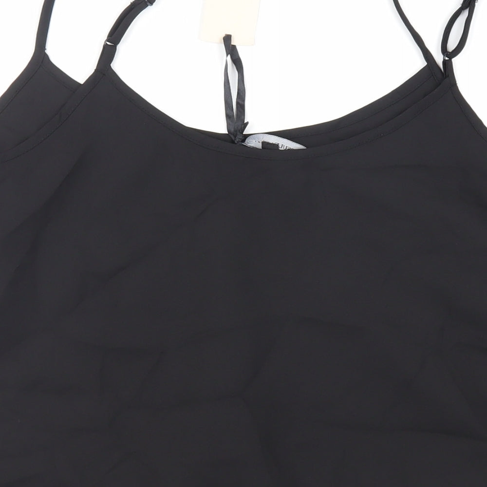 Capsule Womens Black Polyester Camisole Tank Size 18 Scoop Neck
