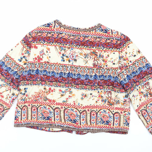 Indigo Womens Multicoloured Paisley Jacket Size 12 - Open Lightweight