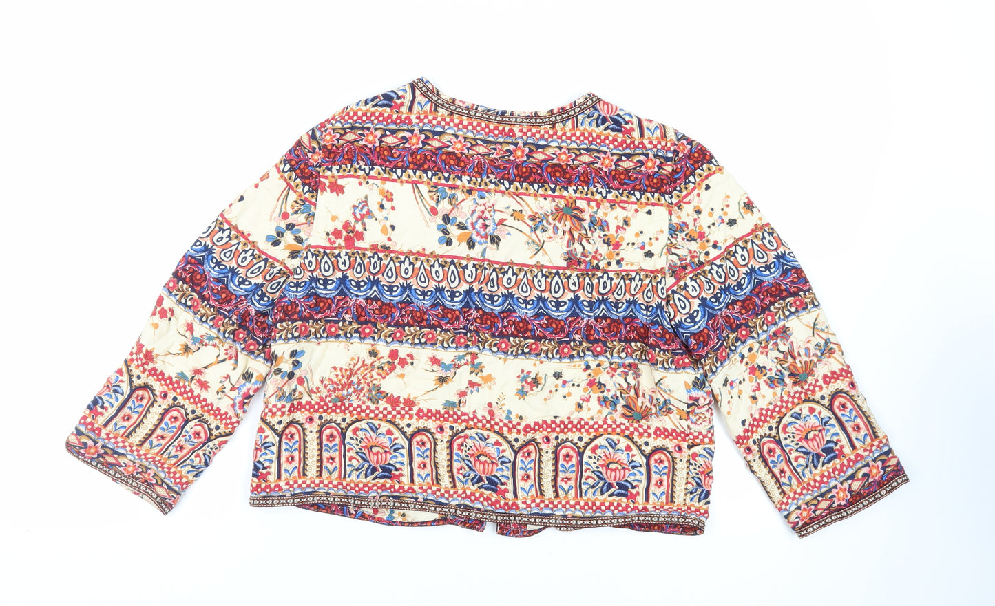 Indigo Womens Multicoloured Paisley Jacket Size 12 - Open Lightweight