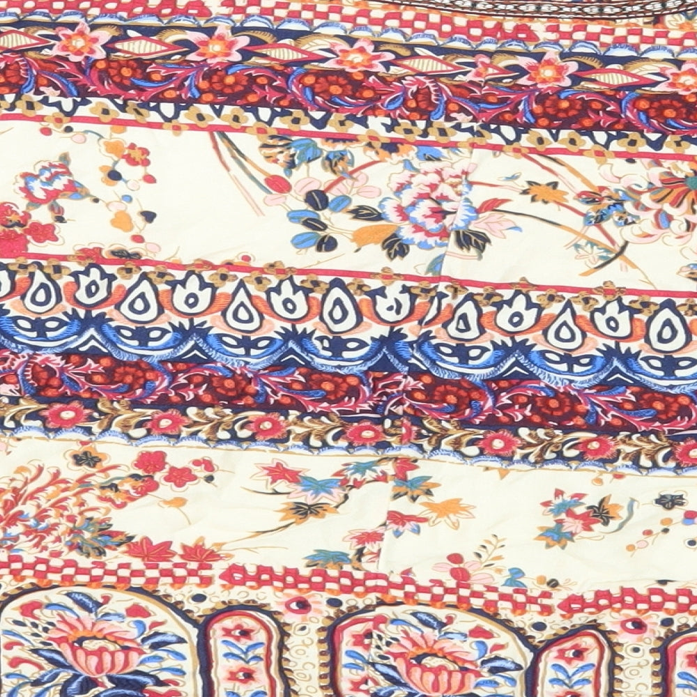 Indigo Womens Multicoloured Paisley Jacket Size 12 - Open Lightweight