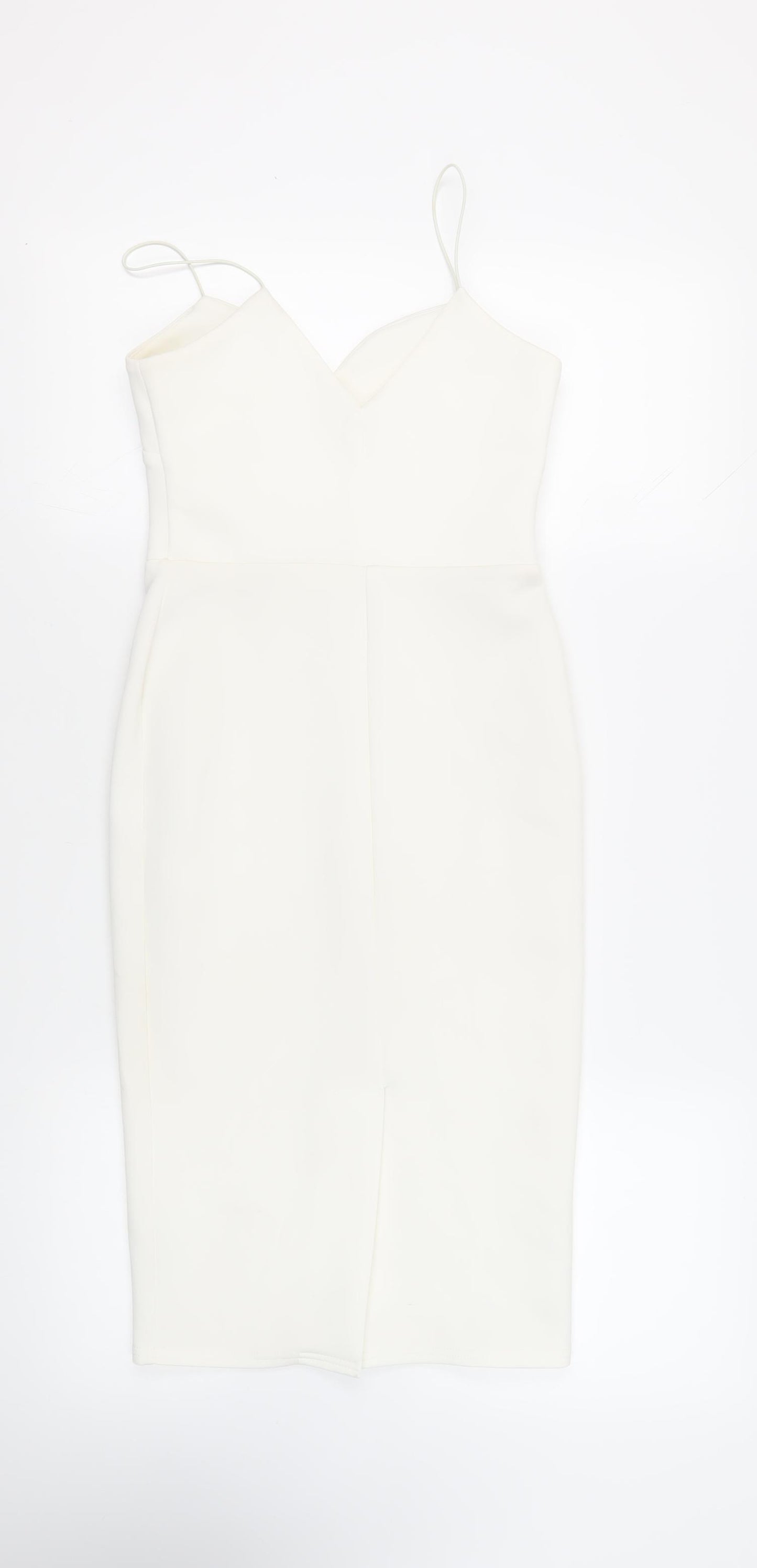 ASOS Womens White Polyester Sheath Size 8 Sweetheart Pullover