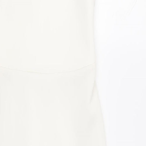 ASOS Womens White Polyester Sheath Size 8 Sweetheart Pullover