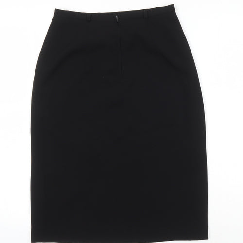 emozioni Womens Black Polyester Straight & Pencil Skirt Size 10