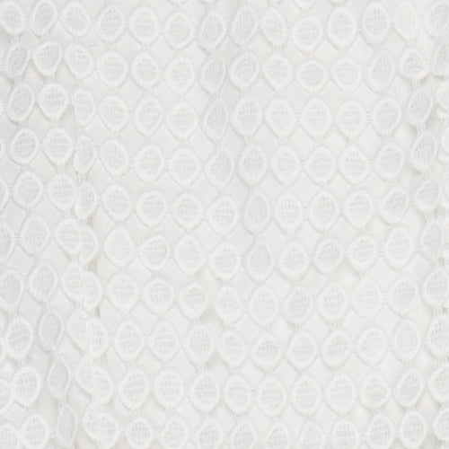 Voluez Vous Womens White Polyester A-Line Size M Round Neck