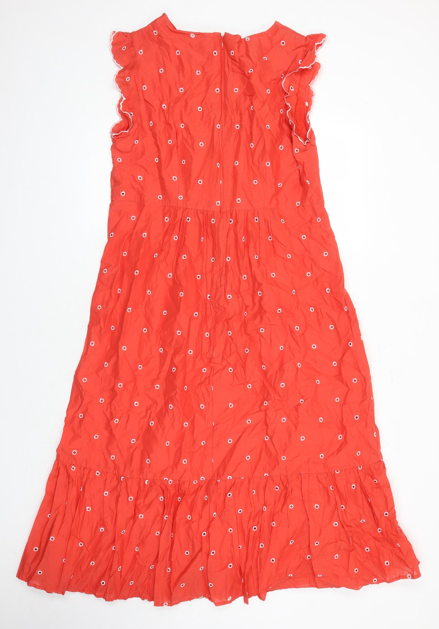 Boden Womens Red Chlorofibre A-Line Size 18 Round Neck