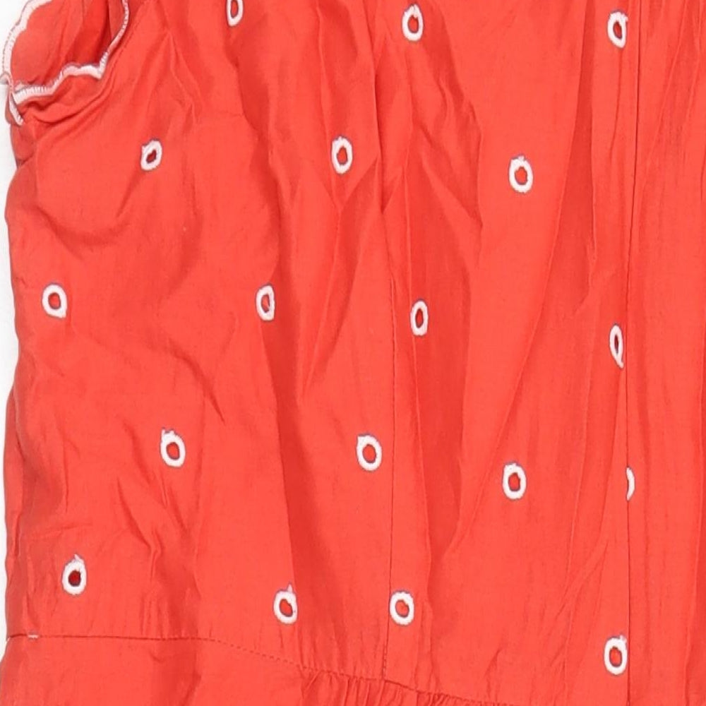 Boden Womens Red Chlorofibre A-Line Size 18 Round Neck