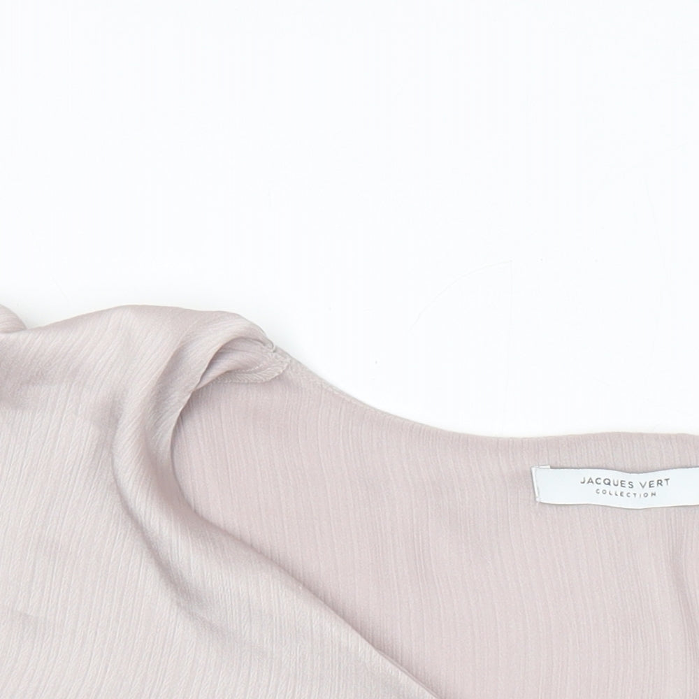 Jaques Vert Womens Pink Polyester Tunic Blouse Size 22 Scoop Neck