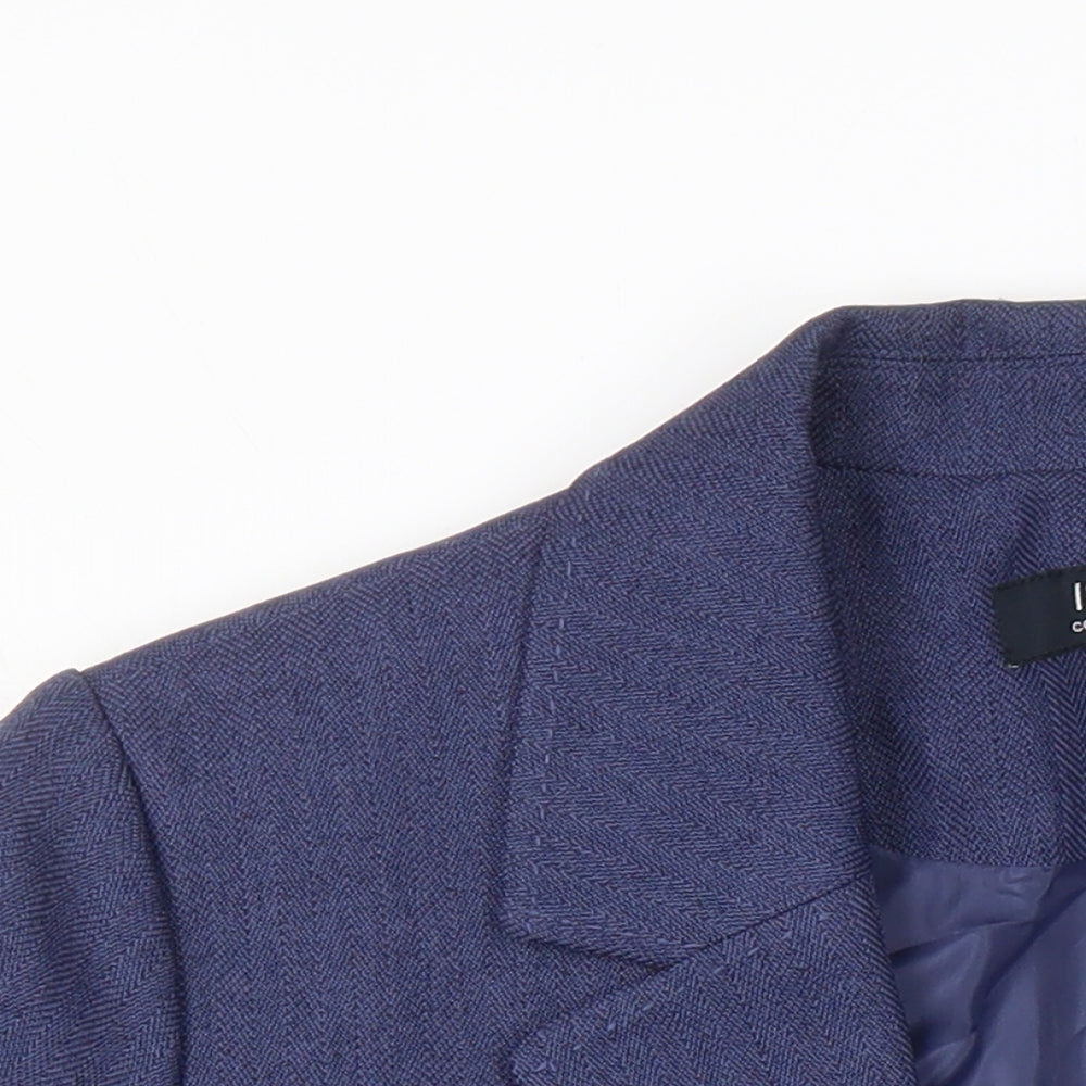 Edinburgh Wool Mill Womens Blue Jacket Blazer Size 16