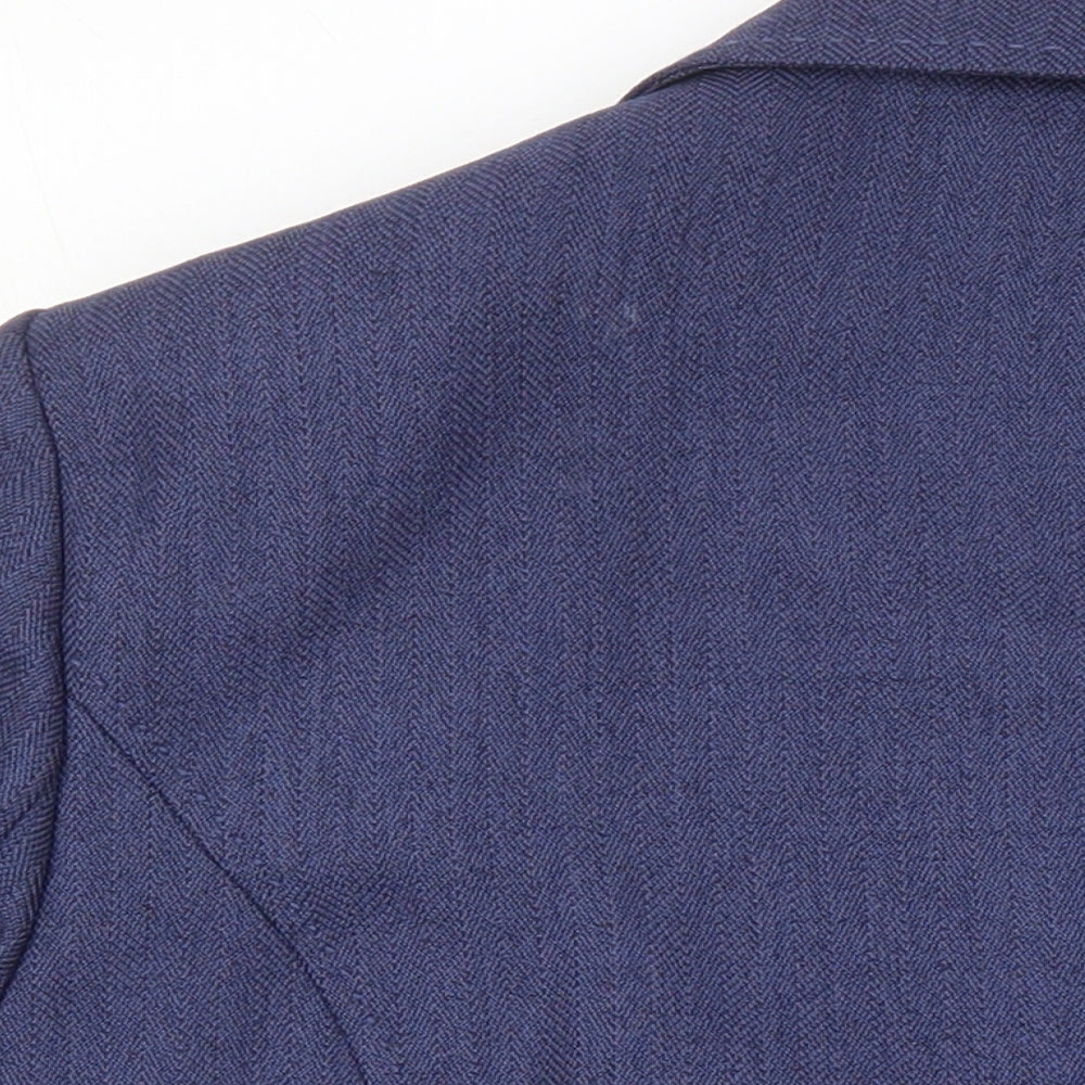 Edinburgh Wool Mill Womens Blue Jacket Blazer Size 16