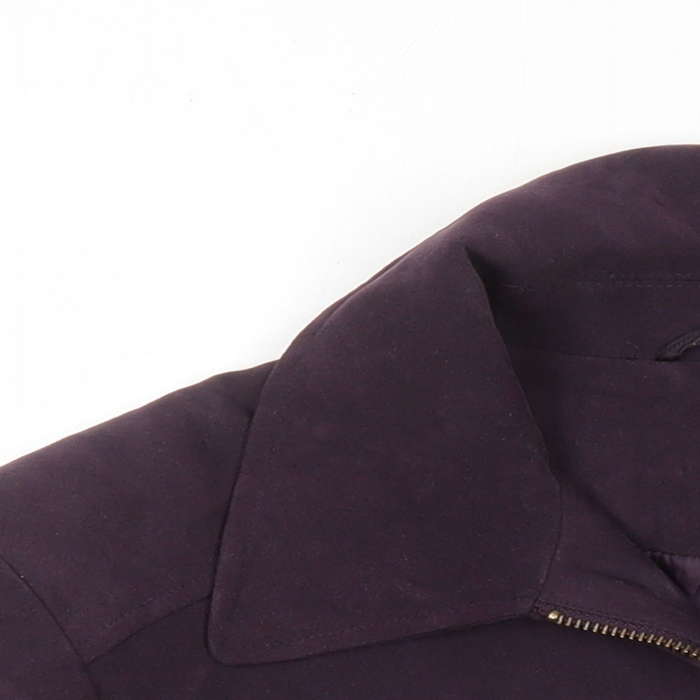 EWM Womens Purple Jacket Size 14 - Embroidered Detail